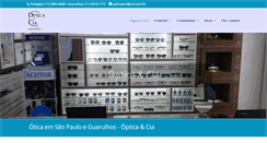 Desktop Screenshot of opticaecia.com.br