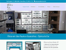 Tablet Screenshot of opticaecia.com.br